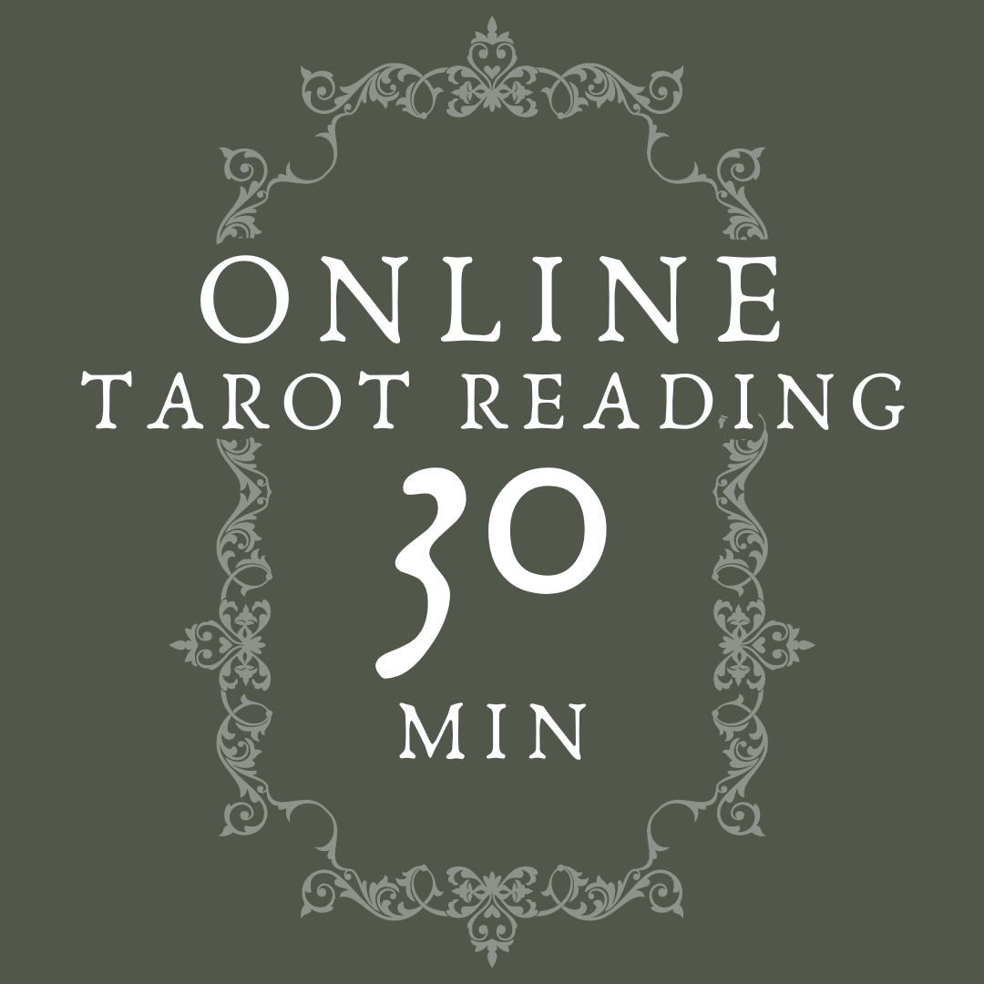 30 minute ONLINE tarot reading via Zoom