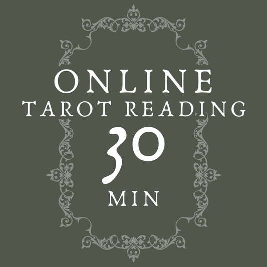 30 minute ONLINE tarot reading via Zoom